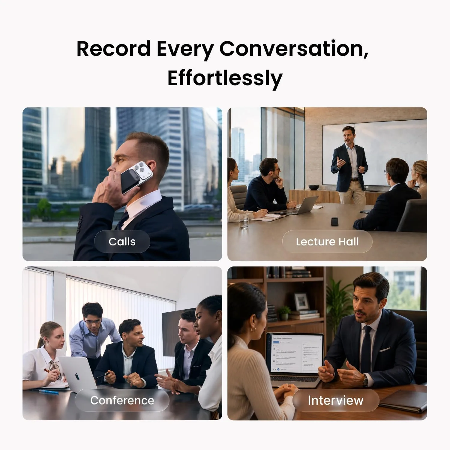 Comulytic Note Pro AI Voice Recorder, AI Note Taking Recording Device
