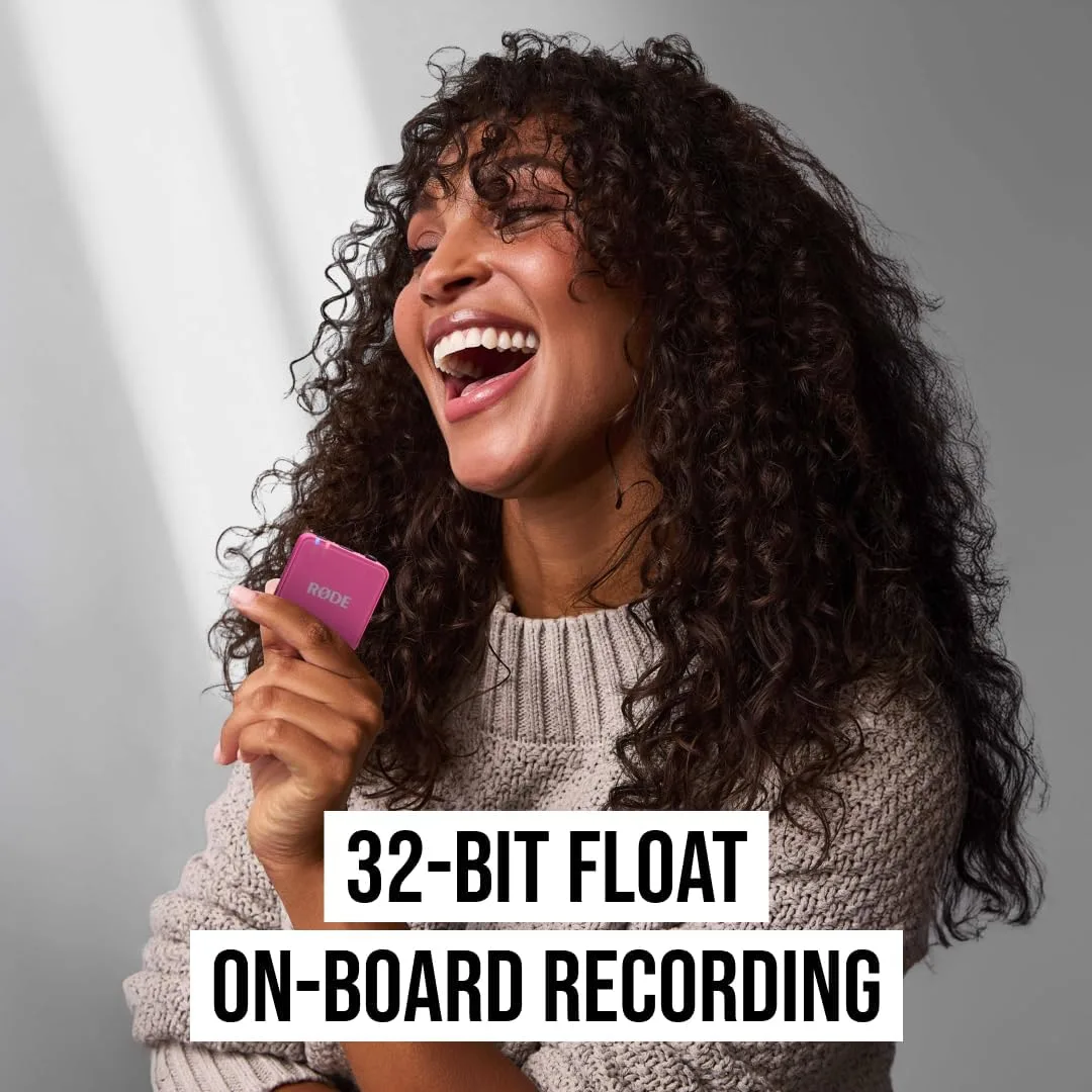 RØDE Wireless GO (Gen 3) Compact Wireless Microphone, 32-Bit Float, Pink