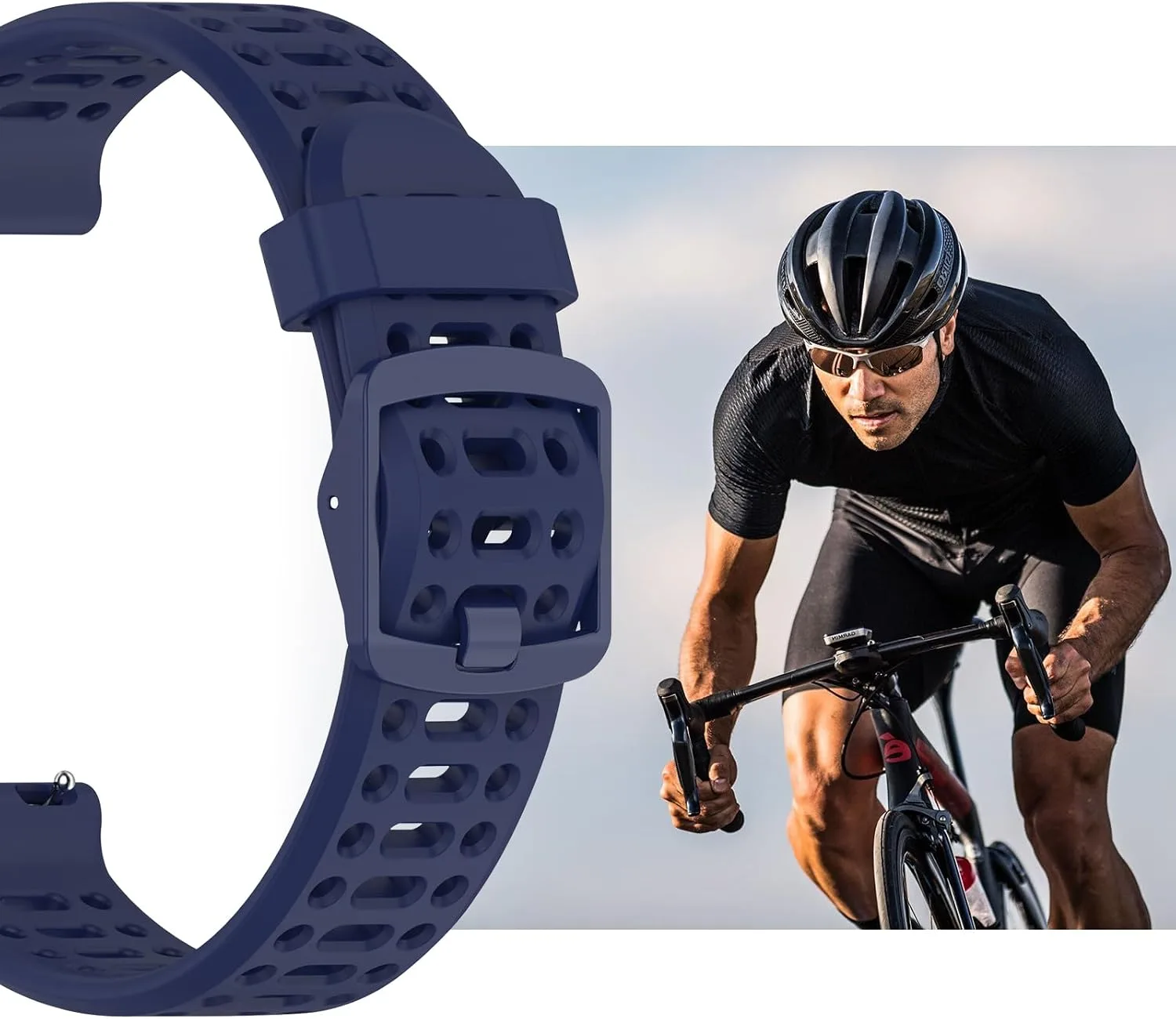 Watch Band for Coros PACE 2/APEX 2/APEX 42mm, 20mm Quick Release Silicone Replacement Band