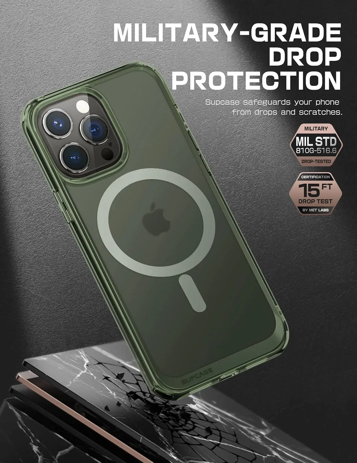 SUPCASE for iPhone 14 Pro Max Case, Compatible with MagSafe, FrostGreen