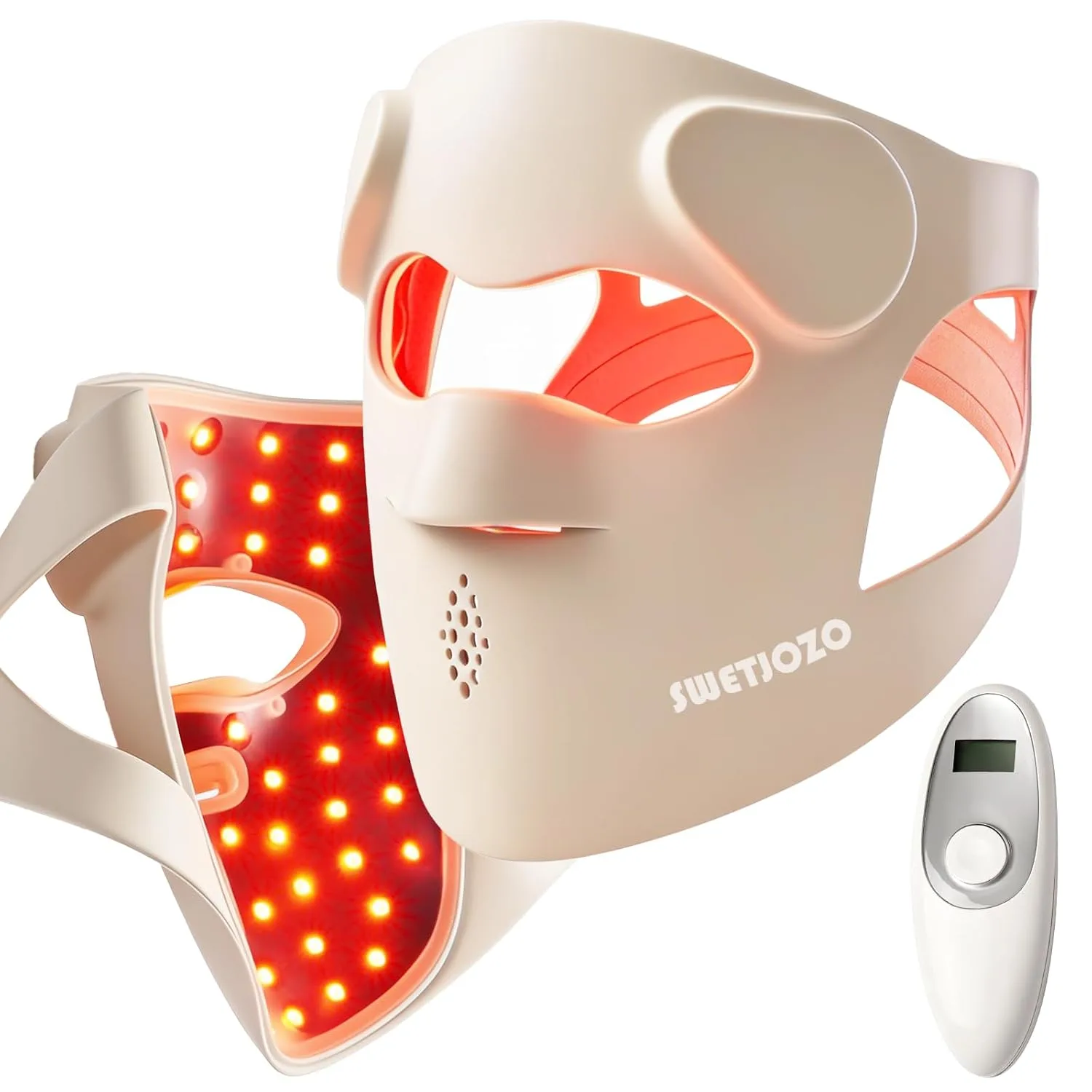 RB-061 Red Light Therapy Mask for Face,USB-C Rechargeable 850nm