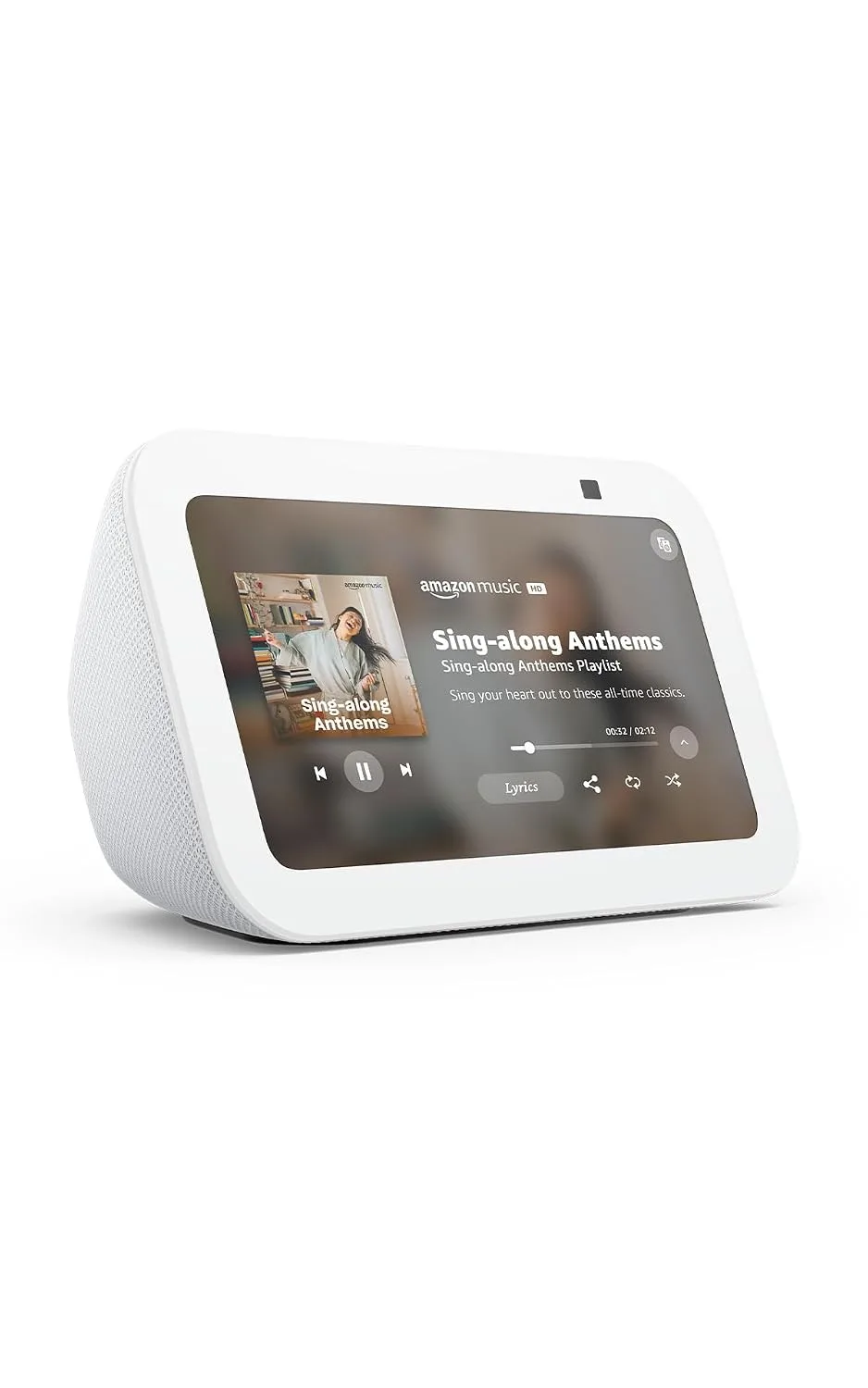 Echo & Alexa Amazon Echo Show 5 (newest model), Smart display, Designed for Alexa+, 2x the bass and clearer sound, Glacier White