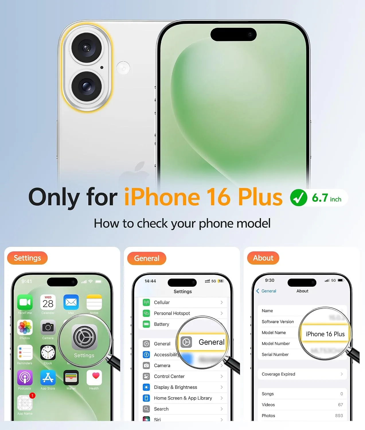 FNTCASE for iPhone 16 Plus Case, Fit for Magsafe, Light Moss