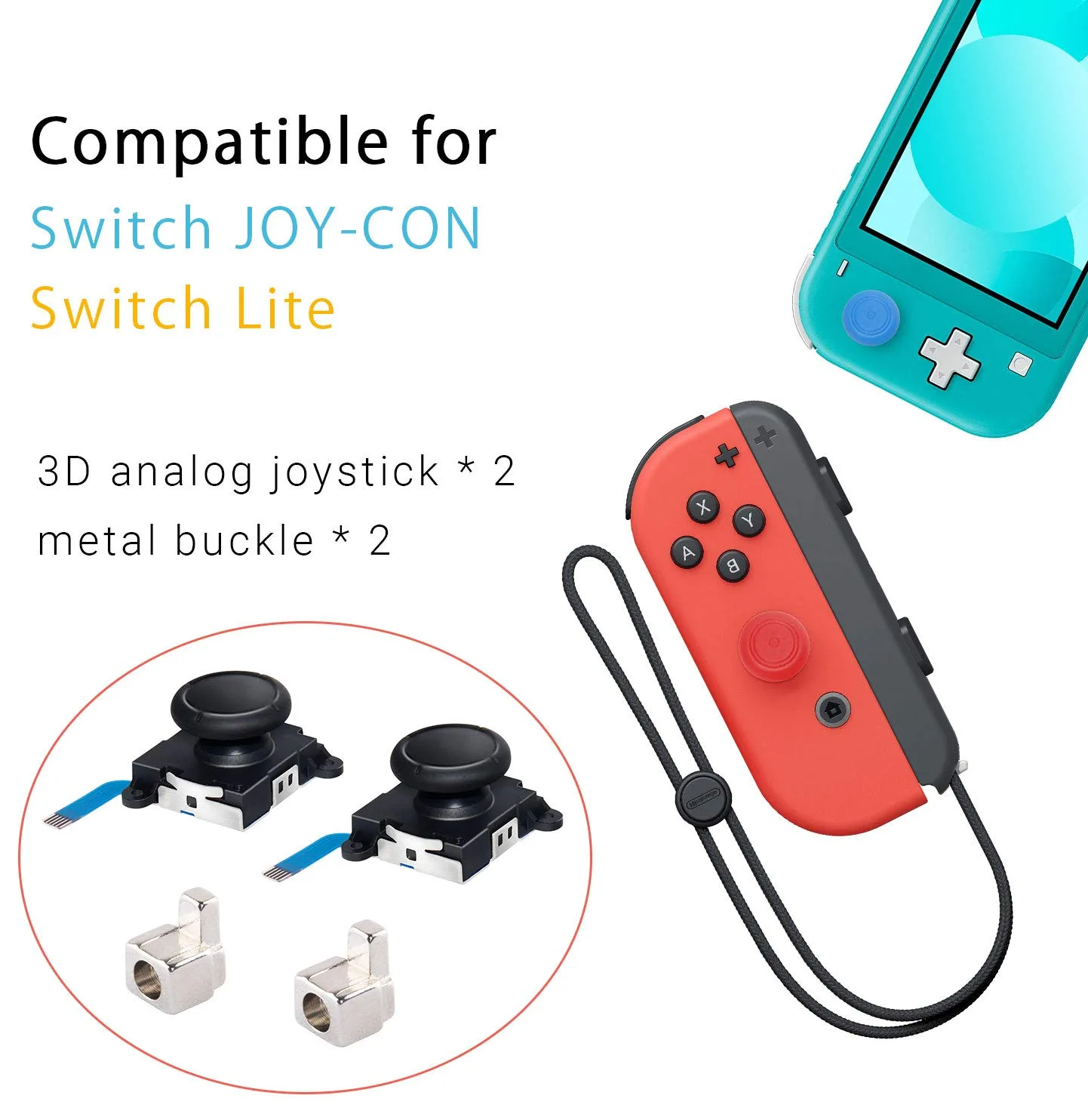 Joycon Repair Kit Joycon Joystick Replacement for Nintendo Switch, 2 Pack