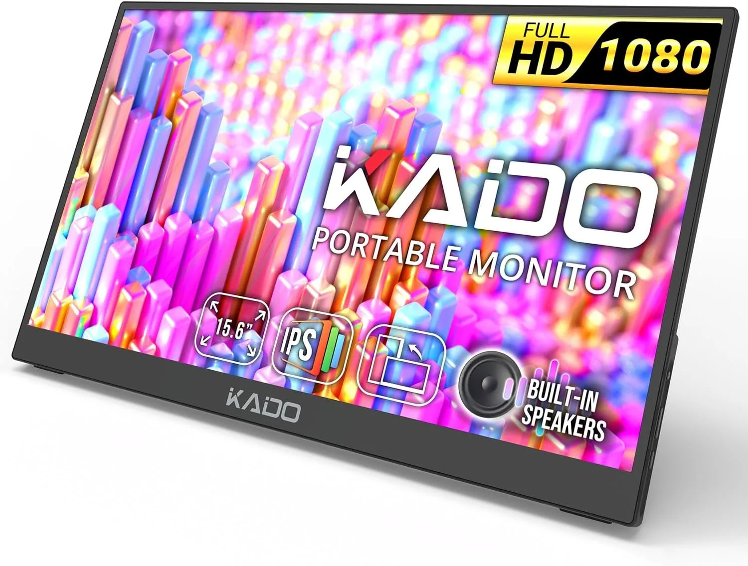 Kado 15.6" FHD Portable Monitor for Laptop 1080p Second Display IPS