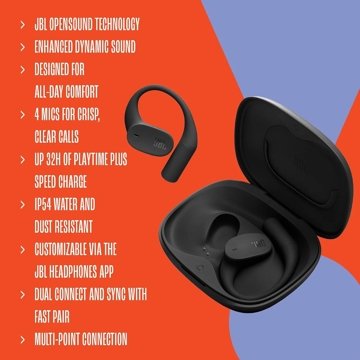 JBL Sense Lite - True Wireless Open-Ear Headphones (Purple)