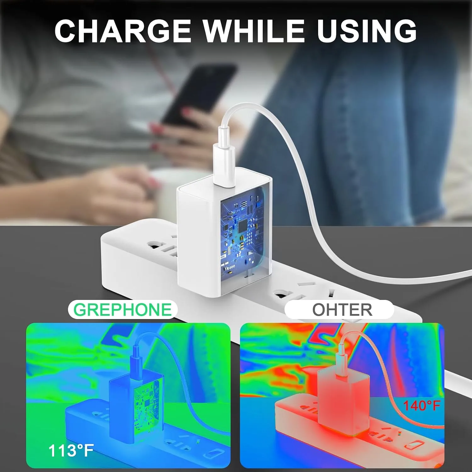iPhone Charger Fast Charging, 40W USB C Charger 2 Pack for Home and Travel