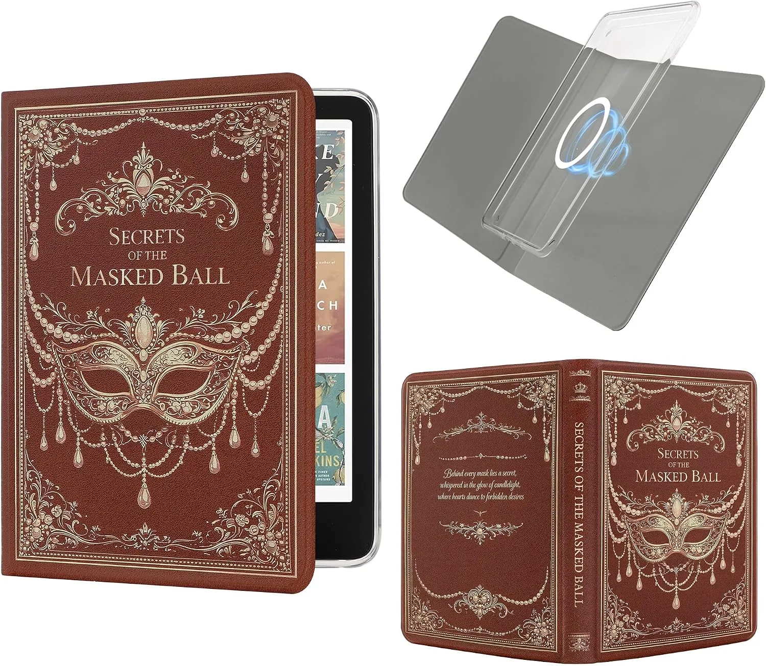 Magnetic Book Cover Case for 7'' Kindle Paperwhite & Colorsoft