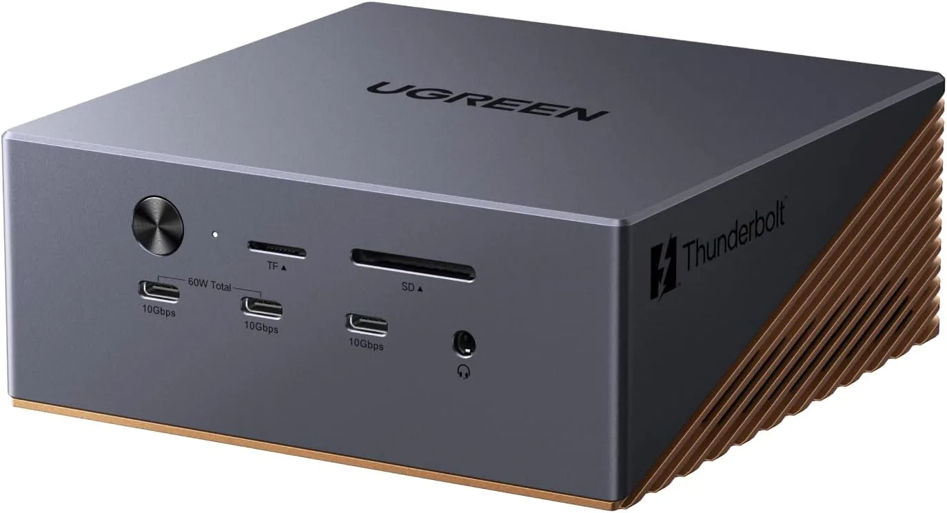 Docking Station UGREEN Maxidok Thunderbolt 5 con soporte para SSD M.2 NVMe de 8TB