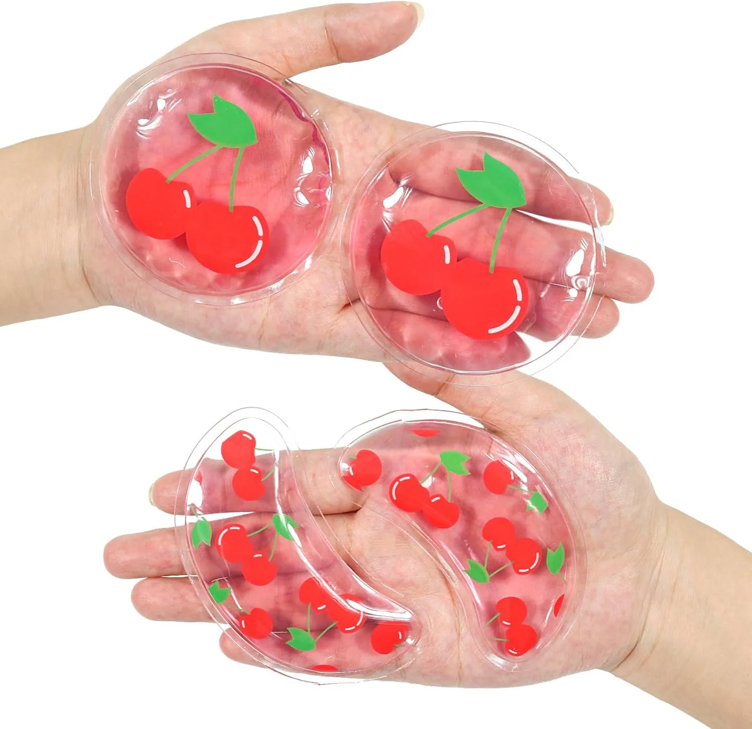4PCS Gel Eye Ice Pack Set Reusable, Cold and Hot Compress for Eyes