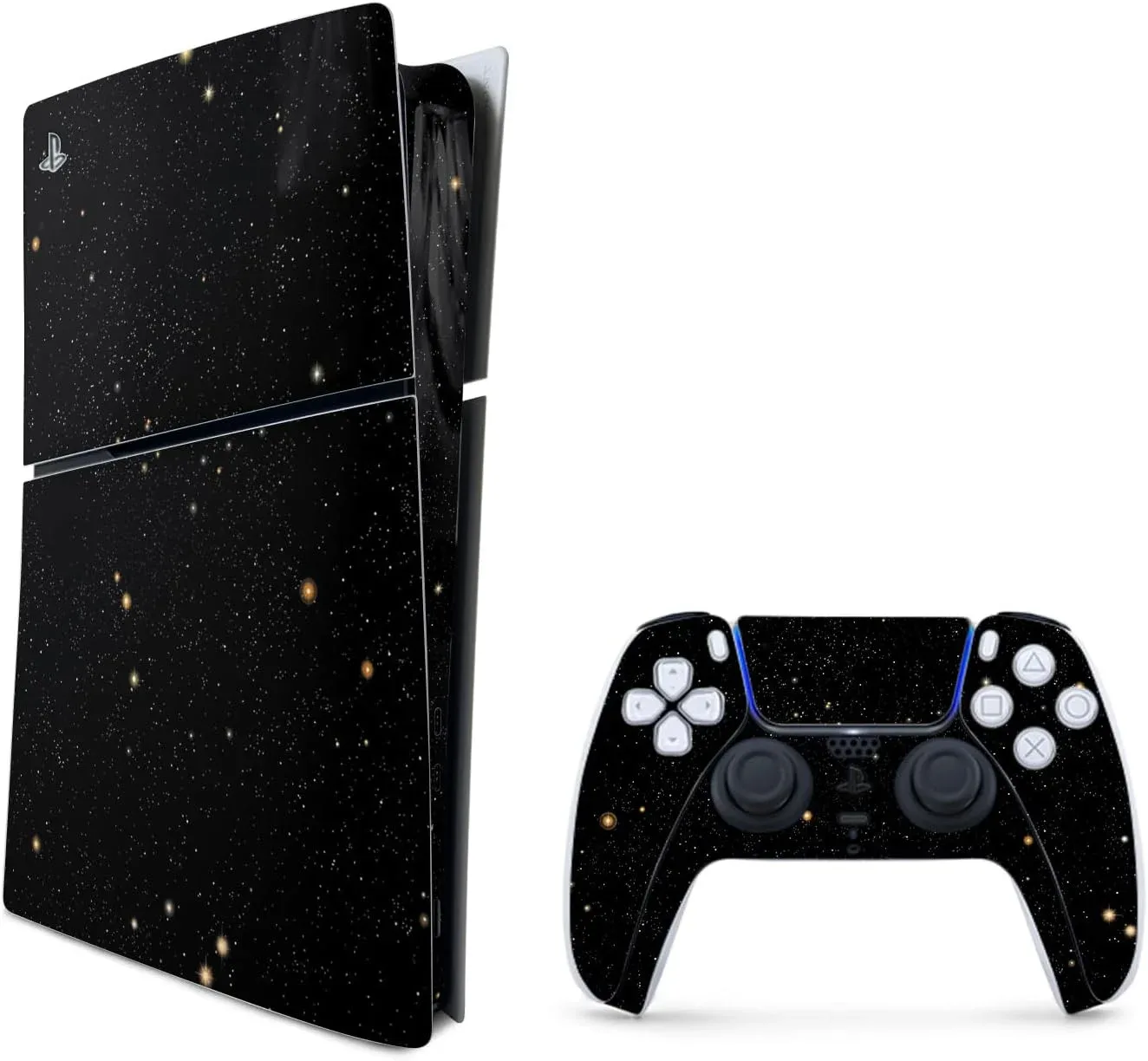 MightySkins Skin Compatible with Playstation 5 Slim Digital Edition Bundle - Deep Space | Protective, Durable, and Unique Vinyl Decal wrap Cover | Easy to Apply | Made in The USA
