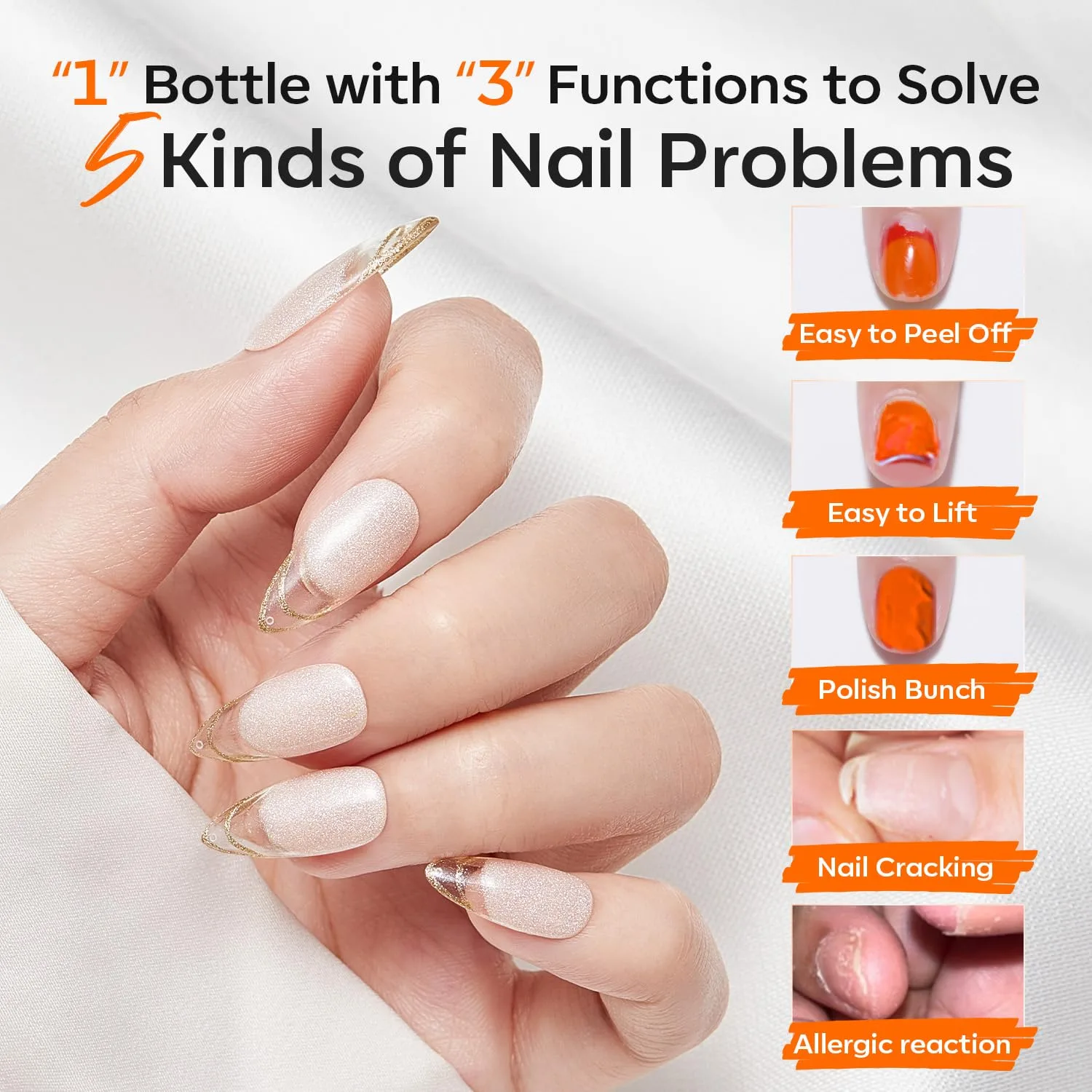 modelones Nail Dehydrator and Primer, 3-in-One HEMA-Free Nourishing Prep