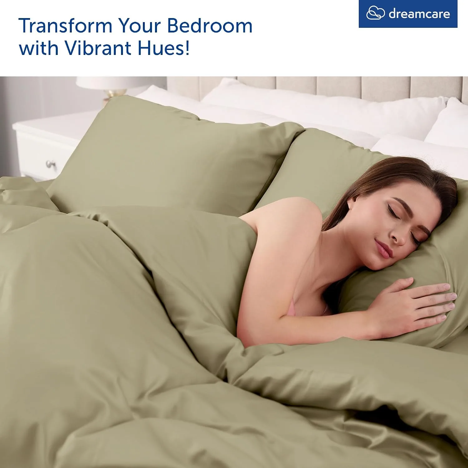 DREAMCARE Queen Sheets - 6 pcs Breathable Cooling Sheets Queen - up to 15"