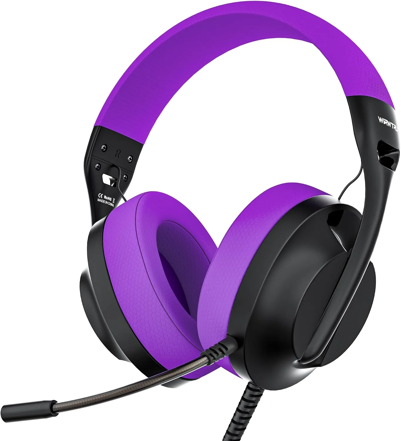 WIRWTRU Wired Gaming Headset for PS5, Xbox, Xbox Series X|S, PC, PS4