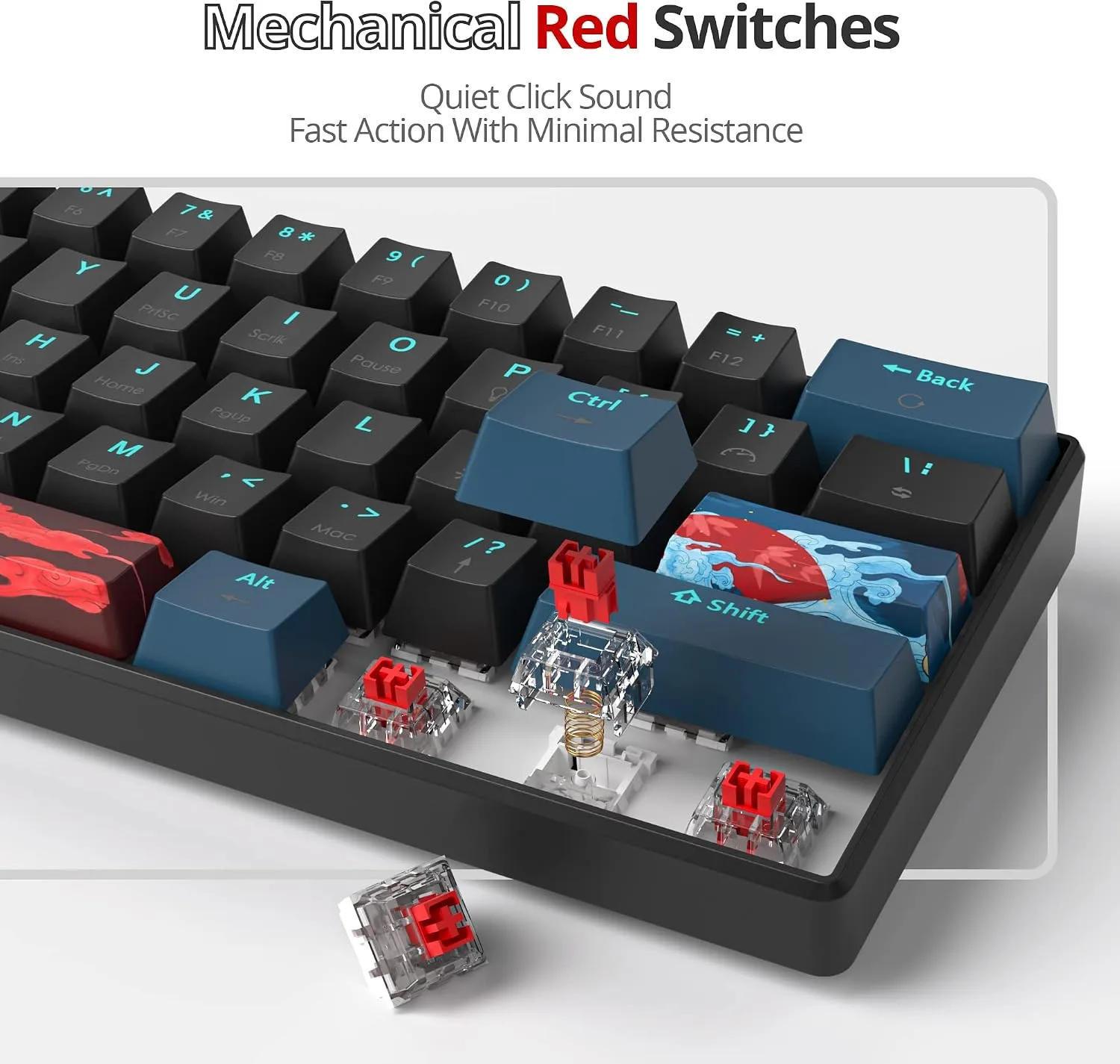Owpkeenthy 60% Wired Mechanical Keyboard