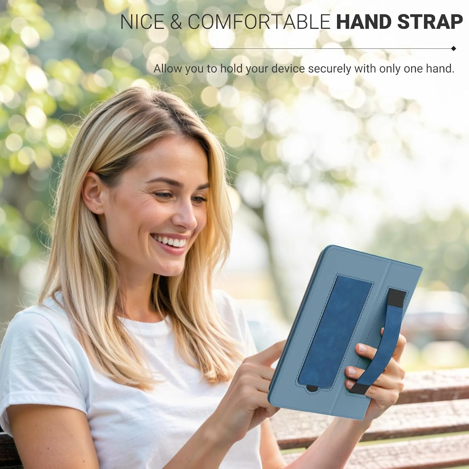 Moko Universal Case for 6 inch eReaders&Tablets, Blue Vintage Twill