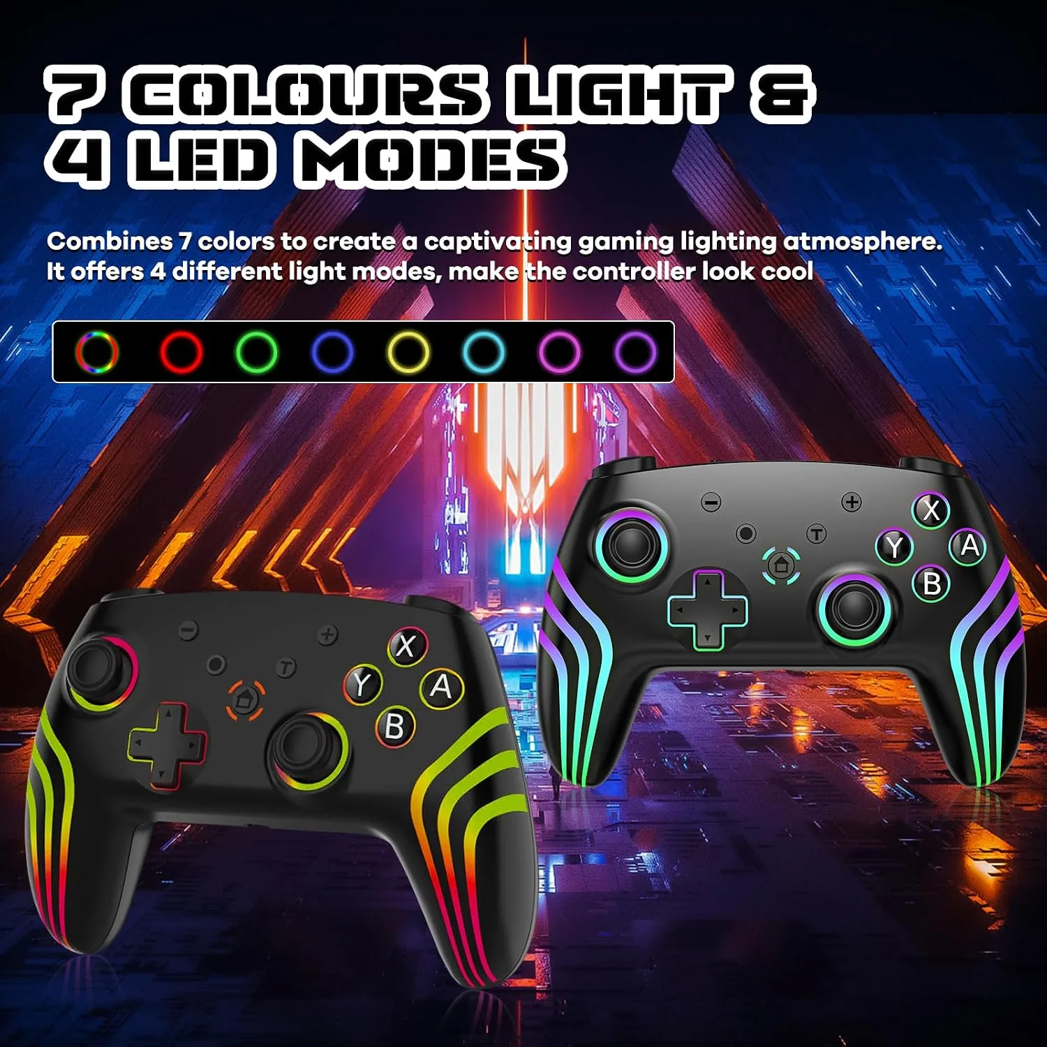 MYSTILUCK Wireless Pro Controller for Switch/Switch 2/Lite/OLED/PC