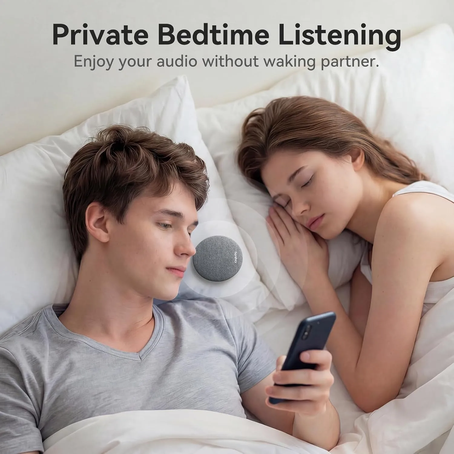 Kinglucky X50 Pillow Speaker, Privacy Listening for Side Sleeper