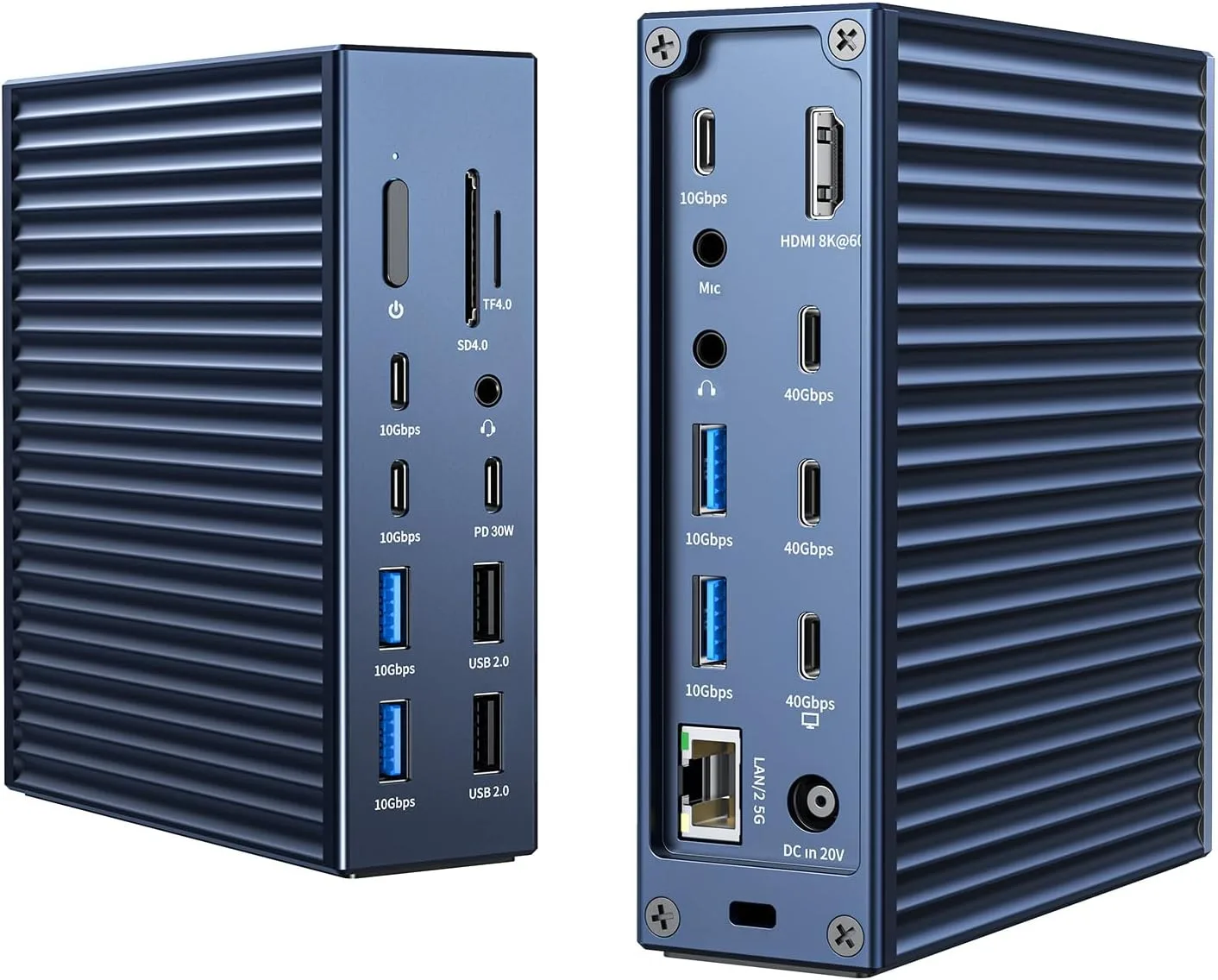 Docking Station Acasis Thunderbolt 4 21 puertos 40Gbps para MacBook Pro y laptops