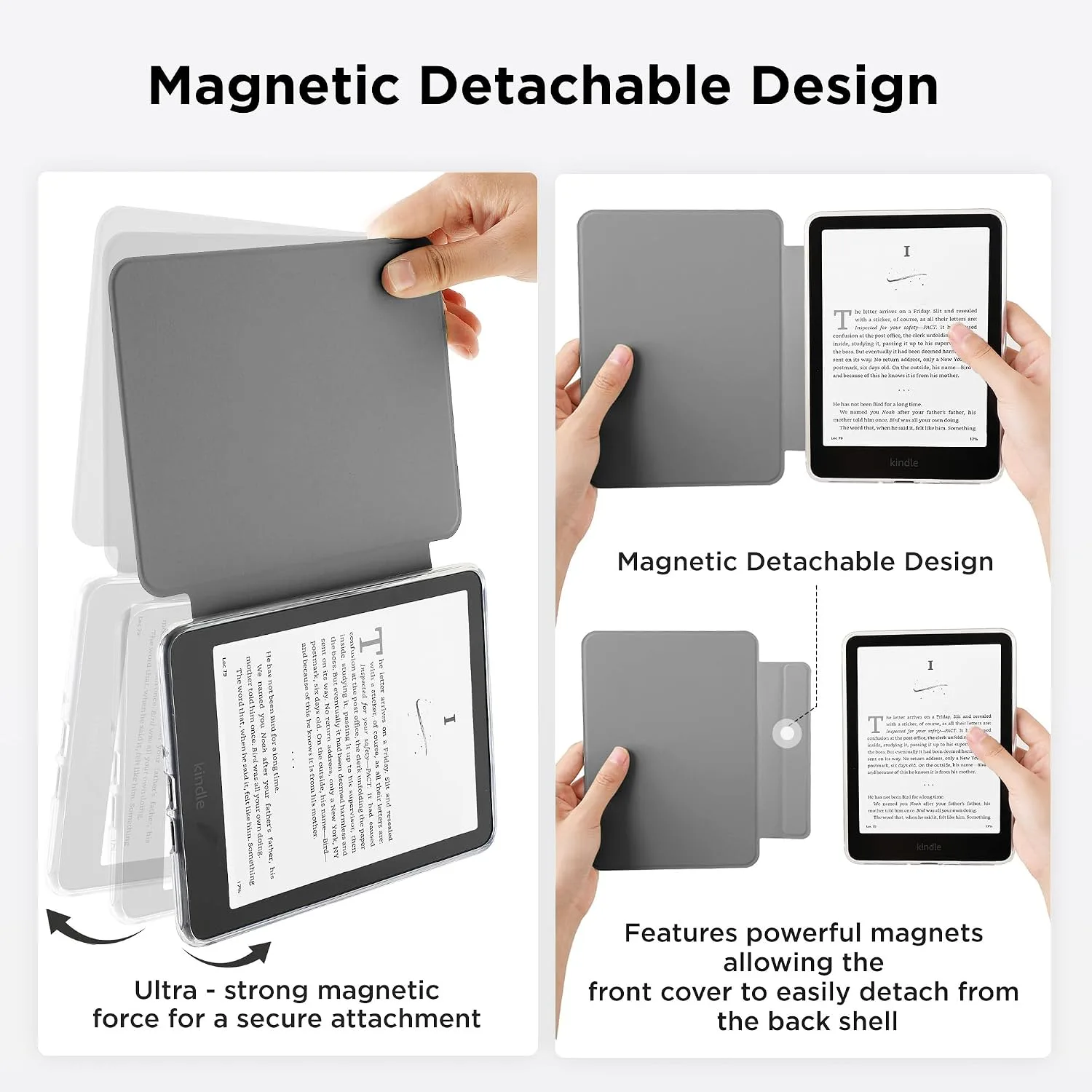 SESENSE Magnetic Case for 7'' Kindle Paperwhite 12th Gen 2024 & Colorsoft