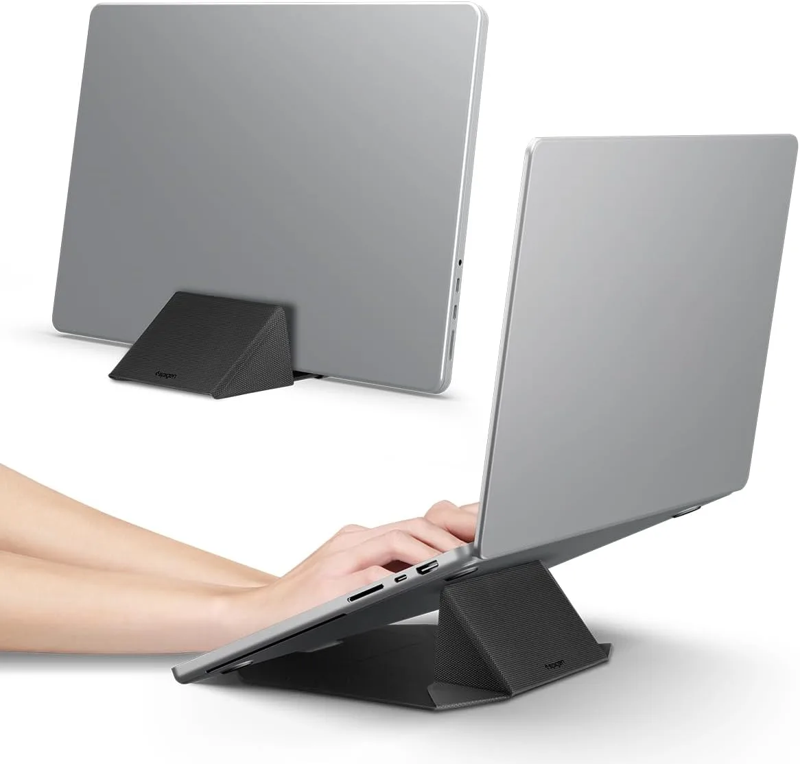 Spigen Slim Fold Portable Vertical Laptop Stand Dock Foldable