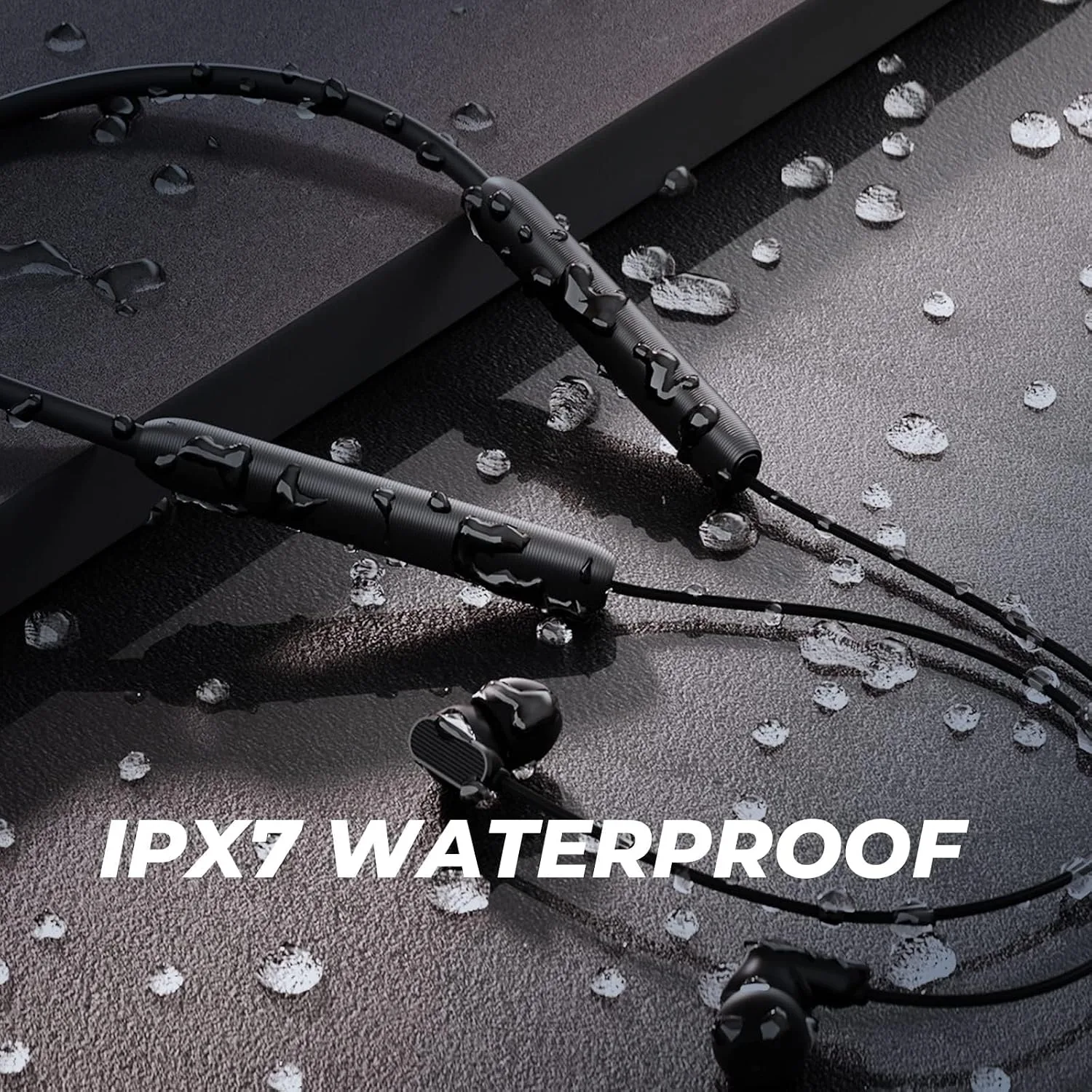 N18 Neckband Bluetooth Earbuds, Wireless Bluetooth 6.0 Headphones with Microphone, Ultra-Lightweight Comfort, IPX7 Waterproof, Deep Bass Strong Beat, 20H Playtime, Magnetic Earphones