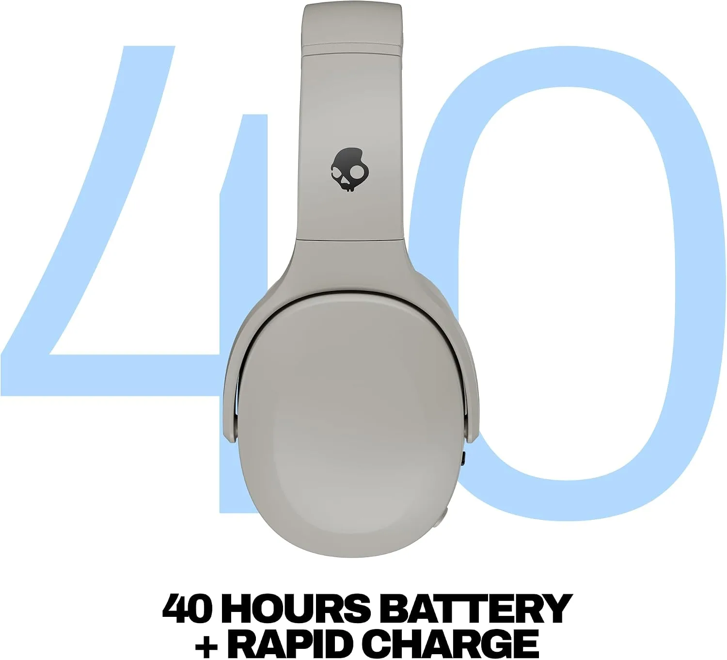 Skullcandy Crusher 540 Active Wireless Sensory Bass Headphones - Concrete