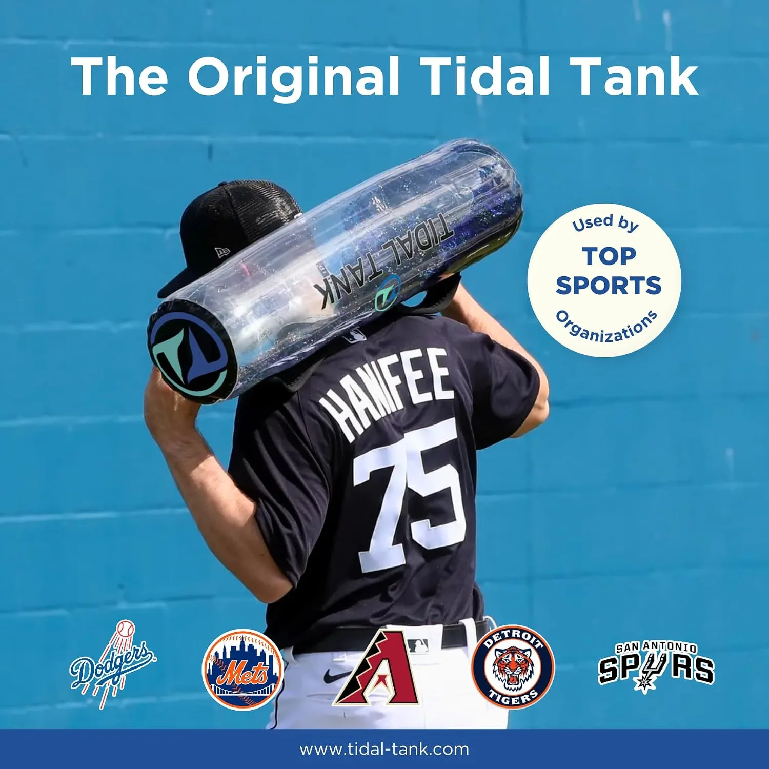 Tidal Tank Tube - The Original Aqua Bag - Water Weight Bag up to 79 lbs - Adjustable Workout Sand Bags Weights Alternative - Portable Sandbag Fitness Equipment Set, Home Exercise Gym - Including App