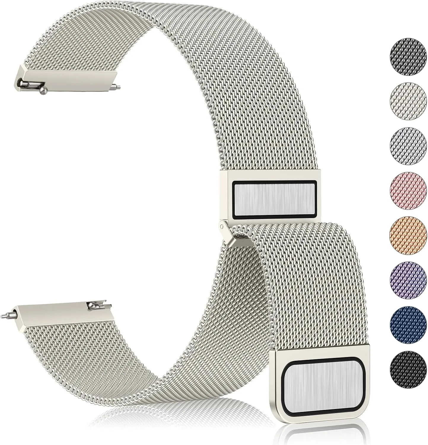 Metal Bands Compatible with IDW13,IDW16,IDW19 Smartwatch Bands, 22mm Stainless Steel Metal Replacement Strap for Fitpolo IDW13/Woneligo W13 Smartwatch Bands,ENOMIR/TOOBUR/MILOUZ/Gydom/Faweio/Veryfit IDW19 Smartwatch Bands
