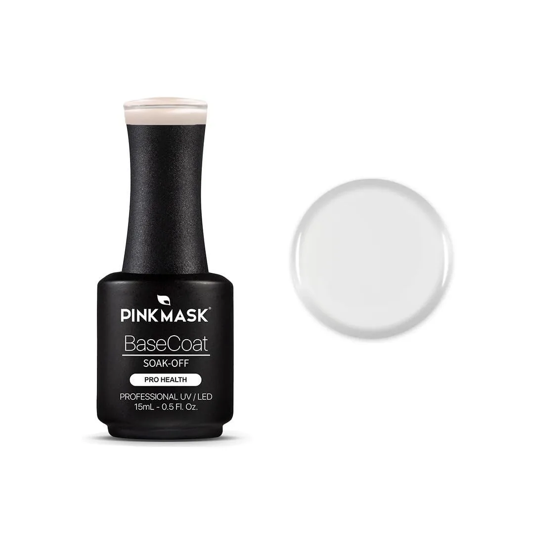 PINK MASK Gel Color- Base Coat- Corrective - Professional Polish Nail - 15 ml - 0.5 Oz - Gel Polish UV/LED