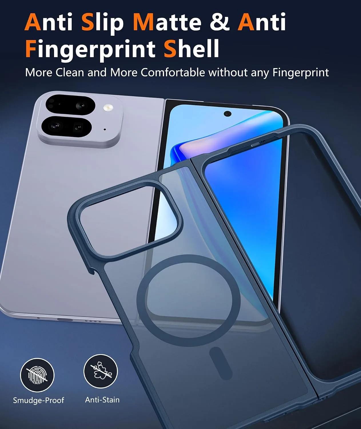 FNTCASE for Google Pixel 10 Pro Fold Case, Fit for Magsafe, Blue
