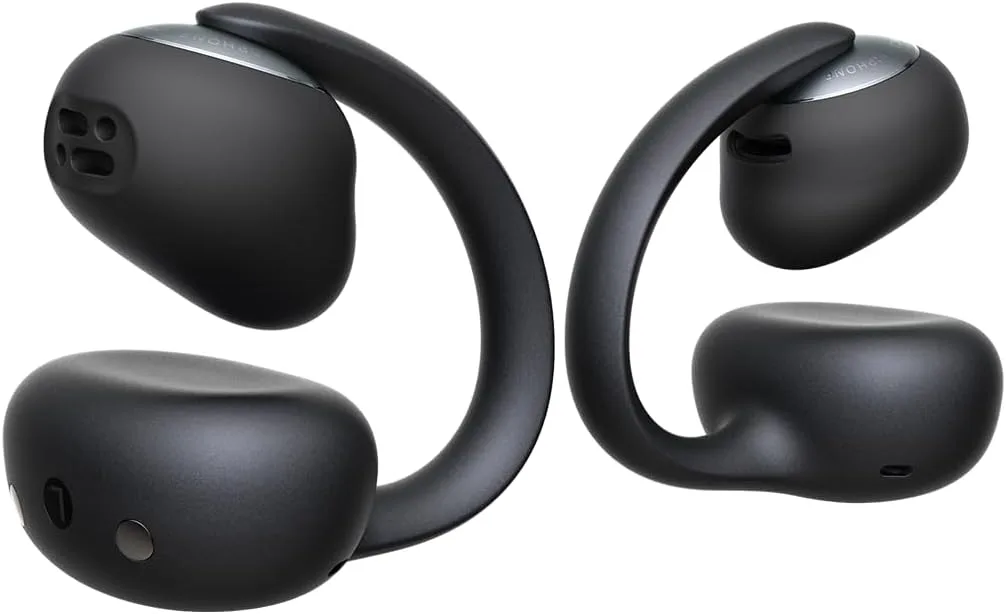 Baseus Bowie MC2 Open Ear Clip On Earbuds, CloudComfort 2.0 Wrap-Around Design, LDAC Hi-Res Audio, Bluetooth 6.0, 55H Playtime, 4-Mic AI Clear Call, IP67 Waterproof for Running Gym Workouts