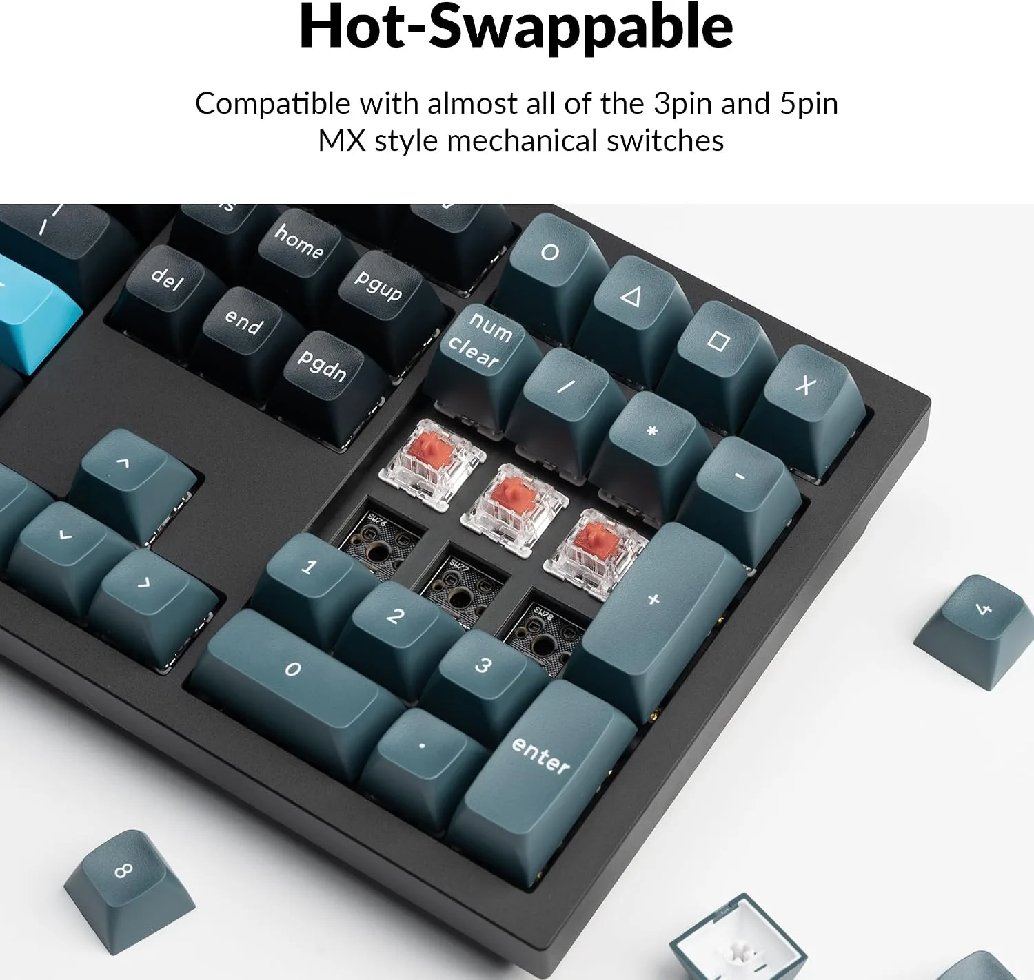 Keychron Q6 Pro Wireless Mechanical Keyboard, Full Size for Work and Gaming