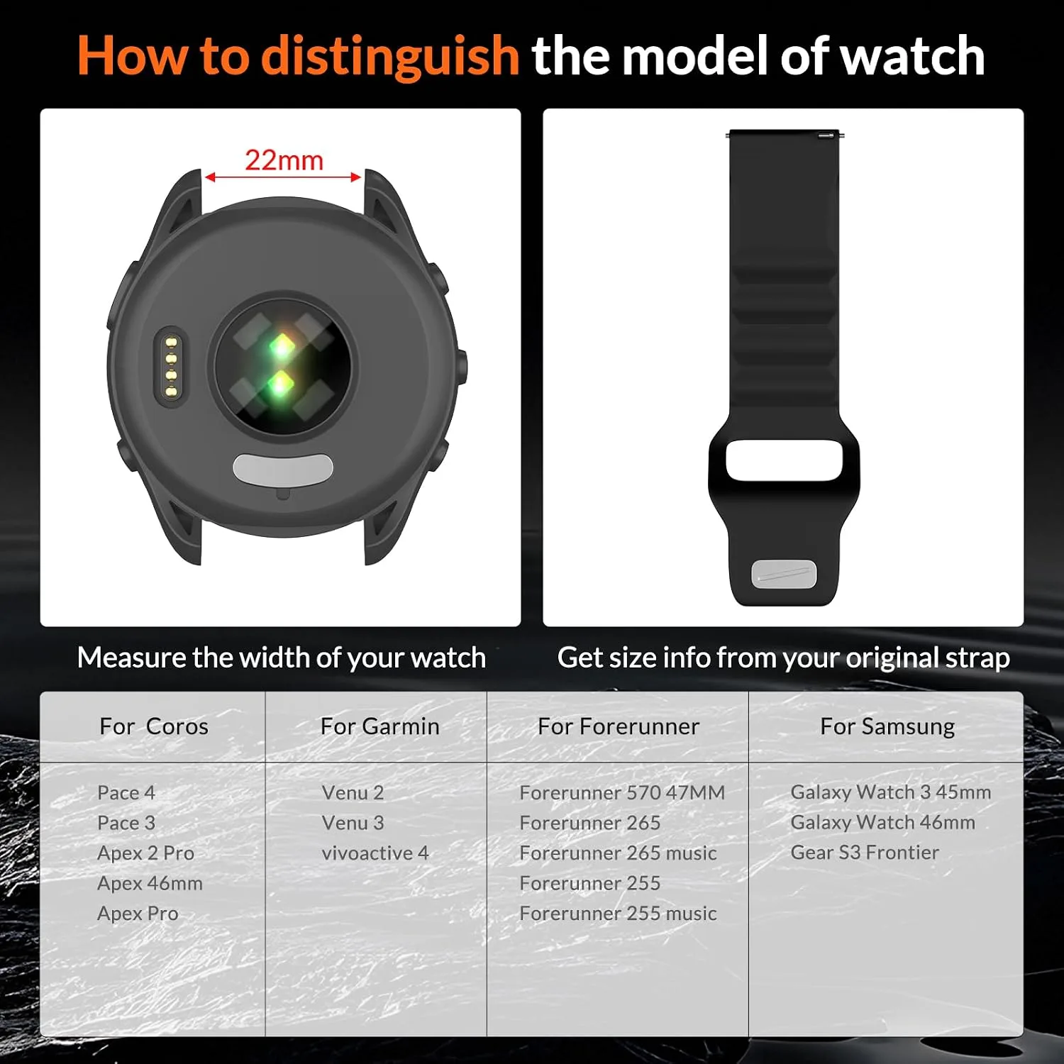 OVERSTEP Watch Band for Coros Pace 4/3/Apex 2 Pro/Apex 46mm/Apex Pro