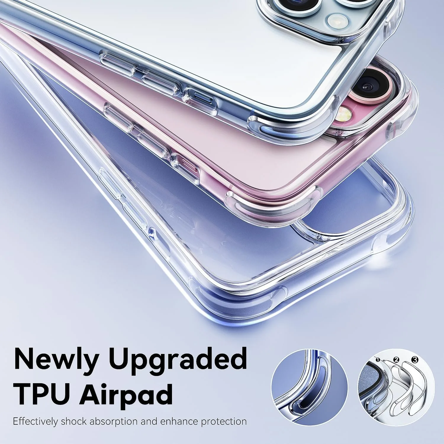 Mkeke for iPhone 15 Case Clear [Not Yellowing]