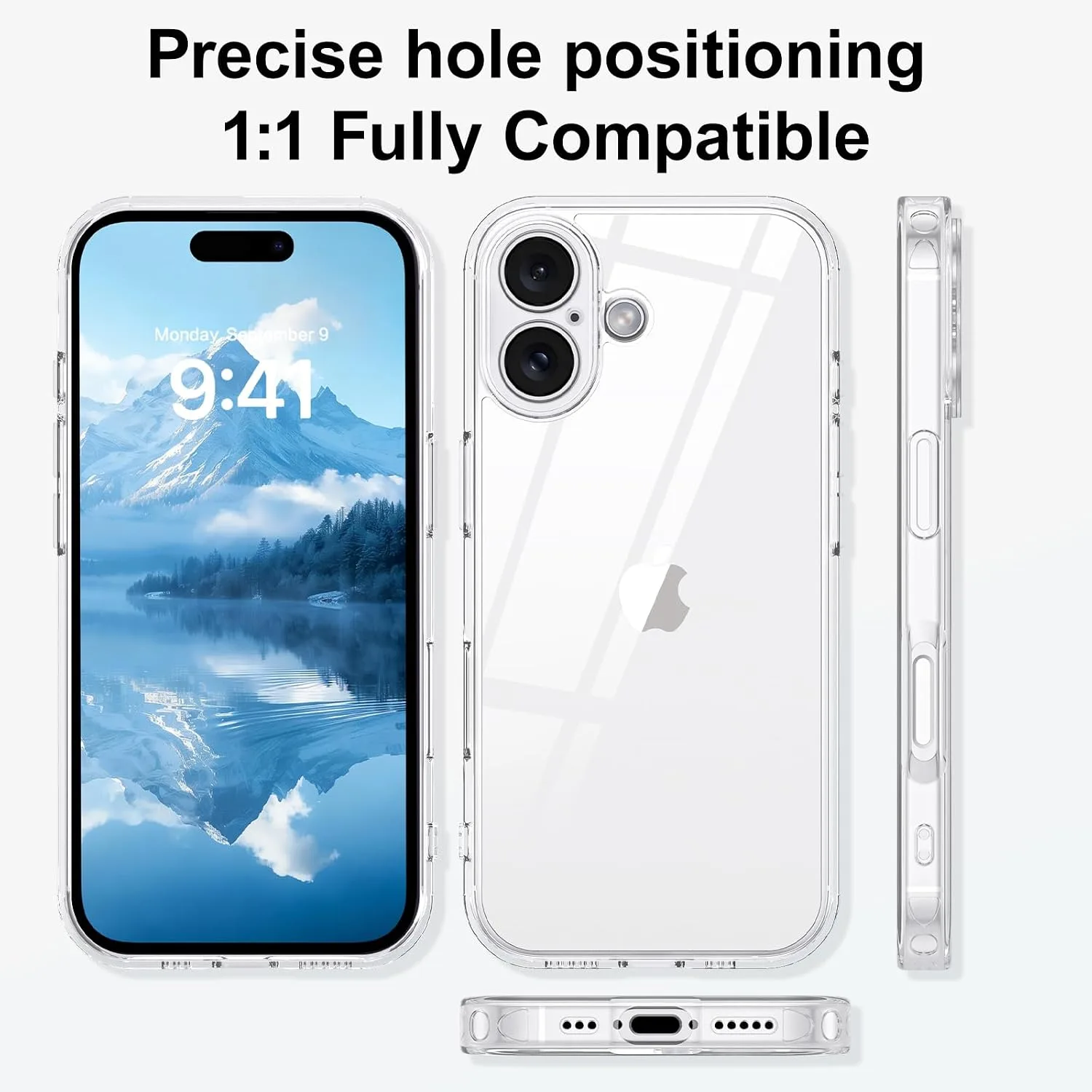 YINLAI for iPhone 17 Case 6.3", Upgraded Anti-Yellowing, Crystal Clear