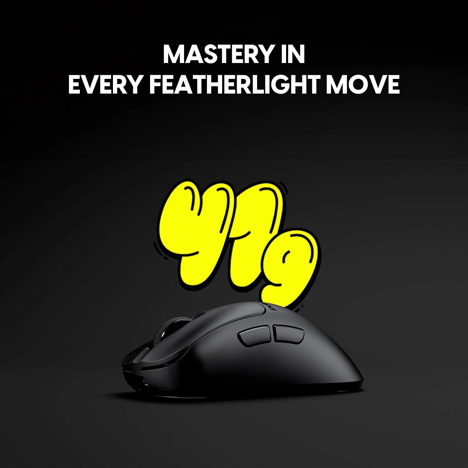 Pulsar Gaming Gears Xlite Crazylight Wireless Gaming Mouse, Mini, Jet Black