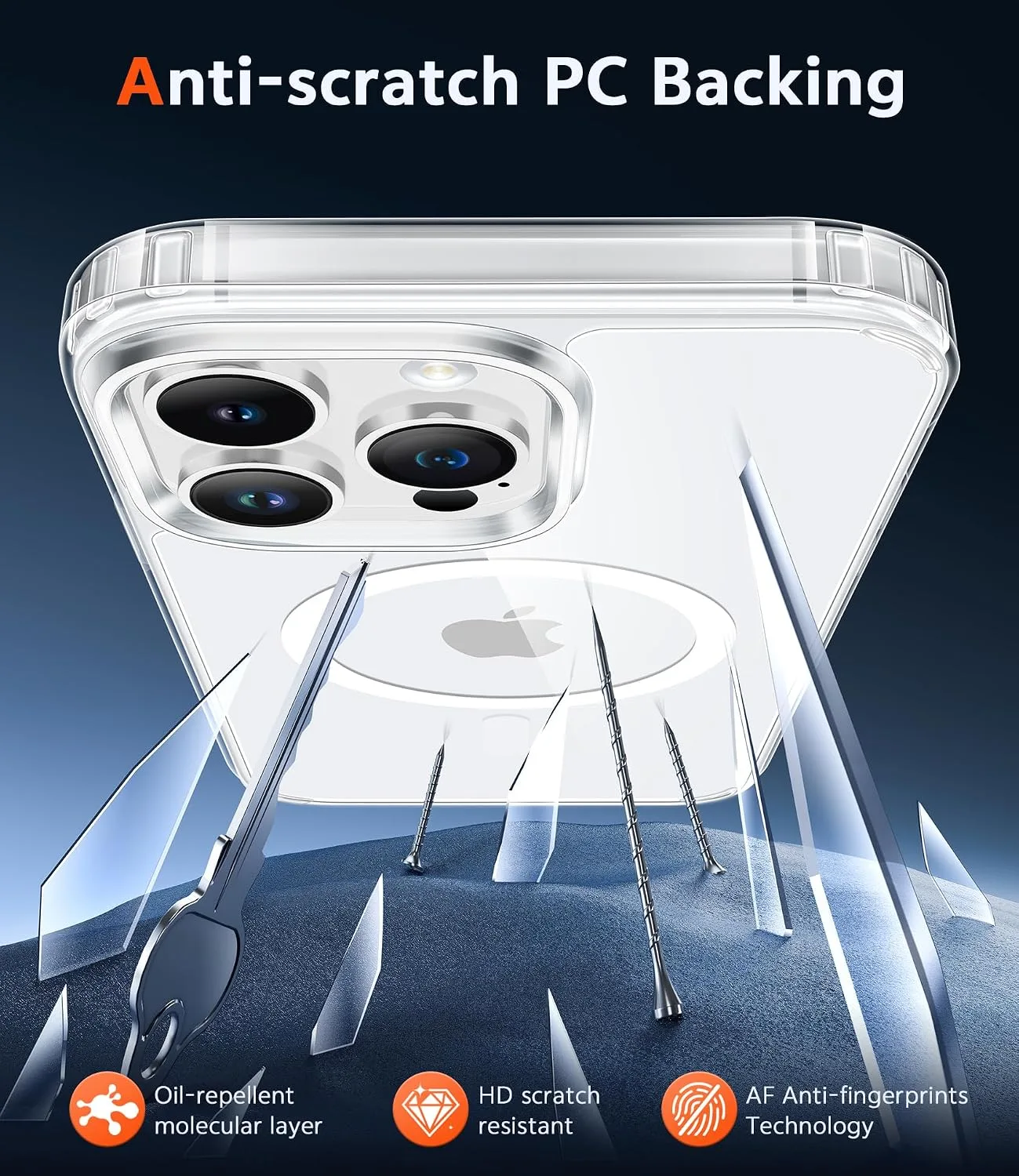 FNTCASE for iPhone 14 Pro-Max Case Compatible with Magsafe Clear Phonecase