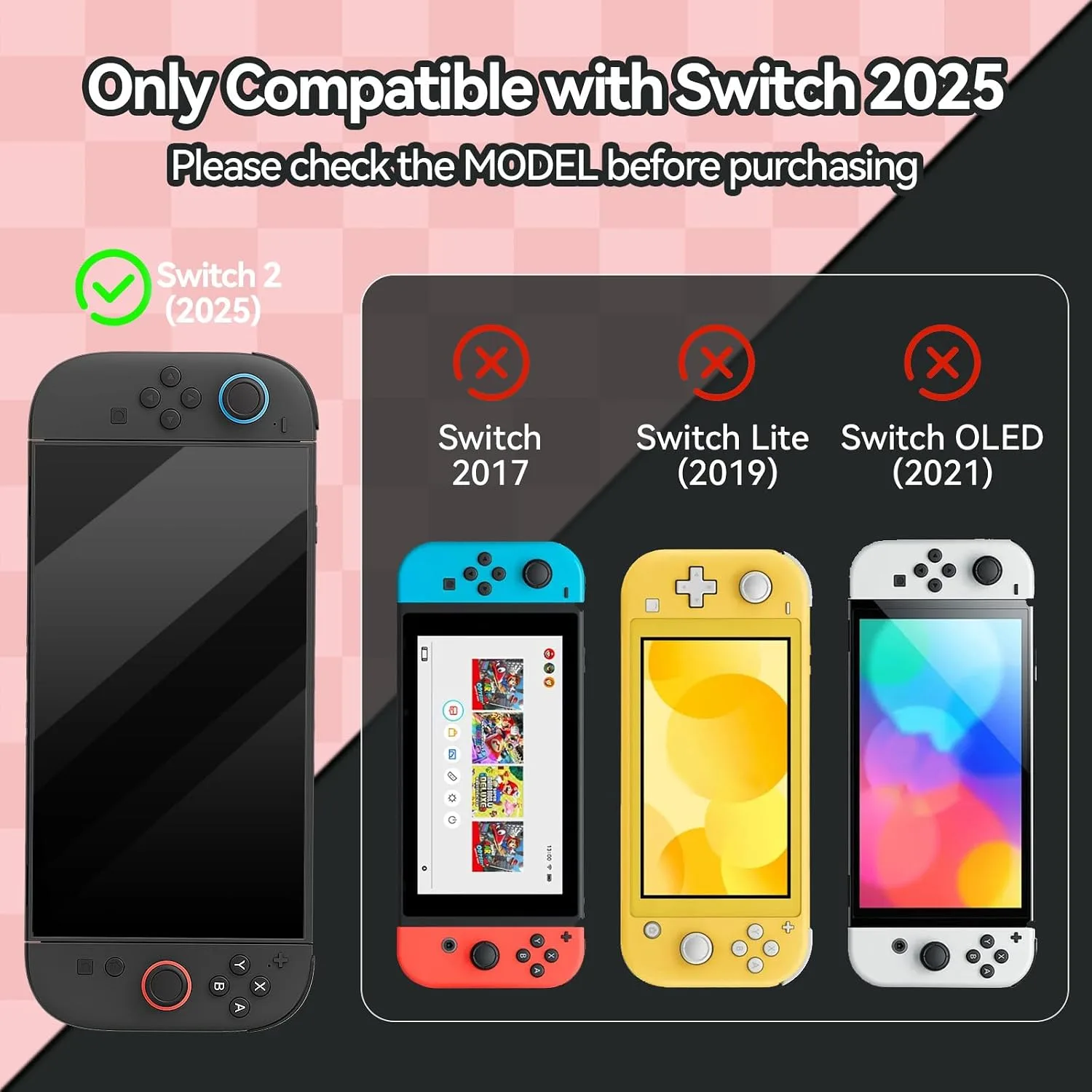 GeekShare Protective Shell Dockable Hard Case Compatible with Switch 2