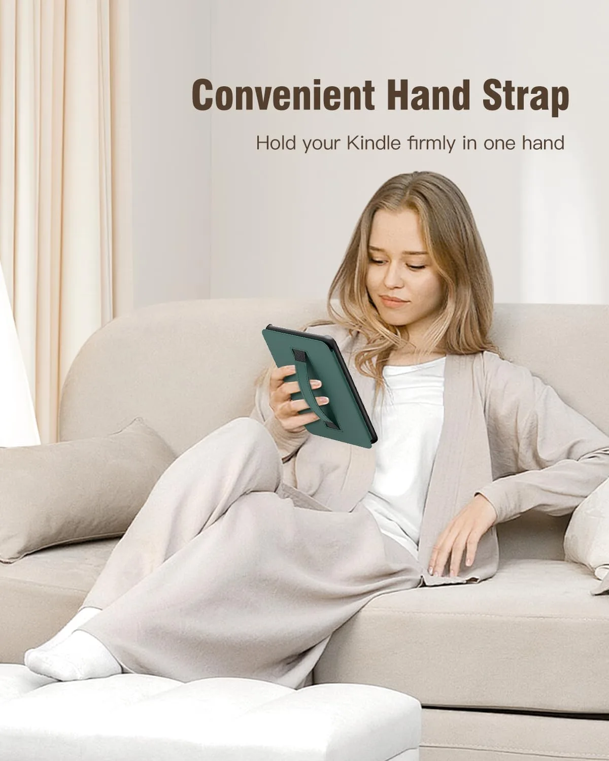 MoKo Case for 7" Kindle Paperwhite 12th Gen 2024, Midnight Green