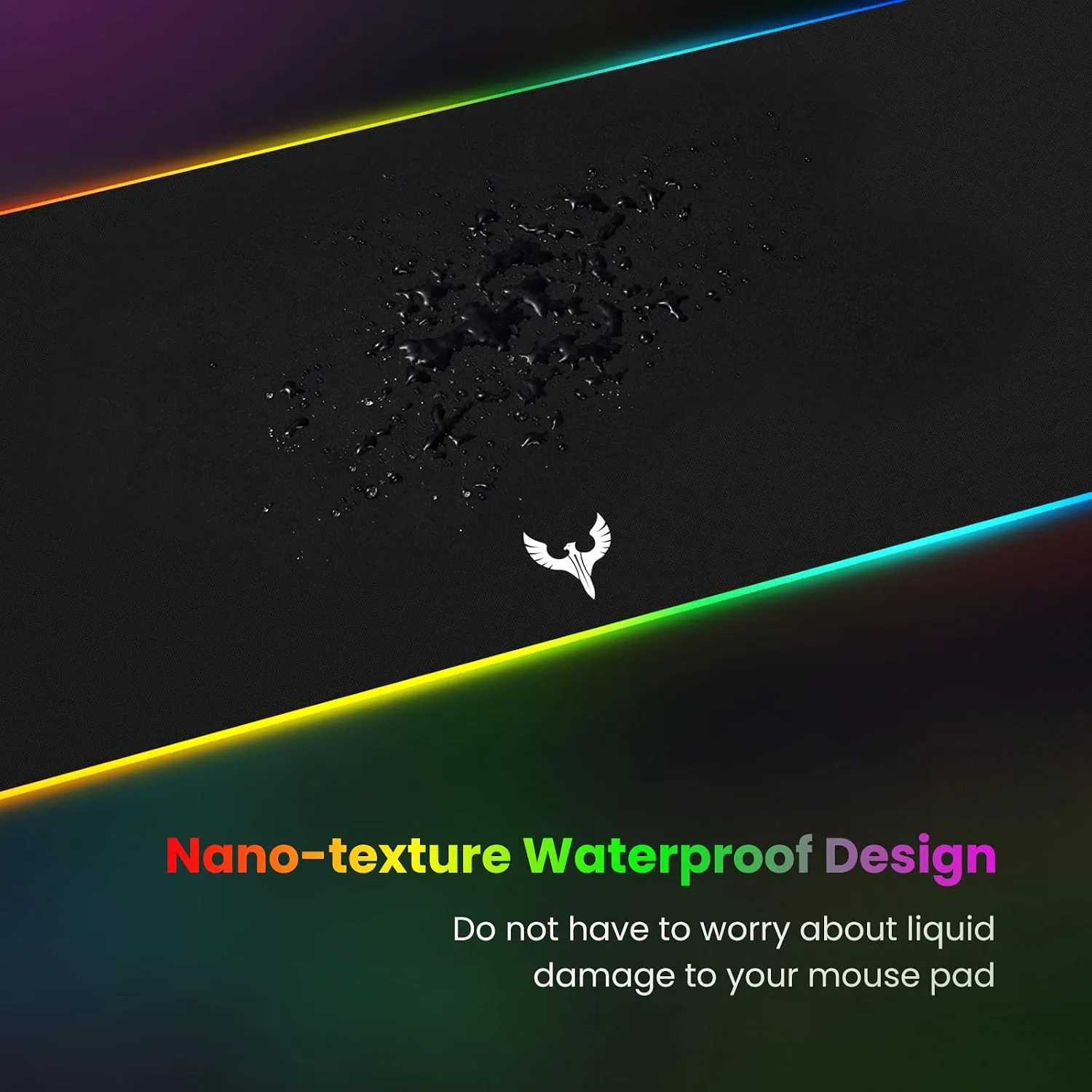 BladeHawks RGB Gaming Mouse Pad Extra Large Extended 31.5x12 Inch-Black