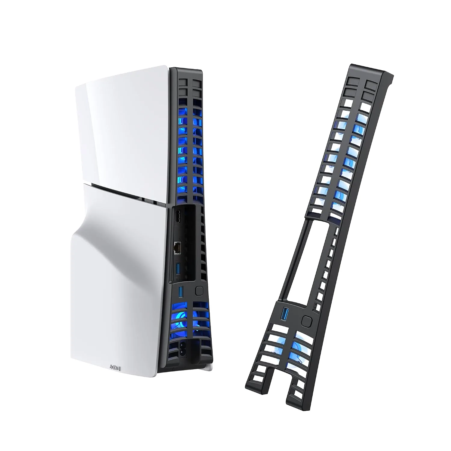 Ventilador de enfriamiento KIWIHOME para PS5 Slim 4 ventiladores con velocidad automática USB 3.0