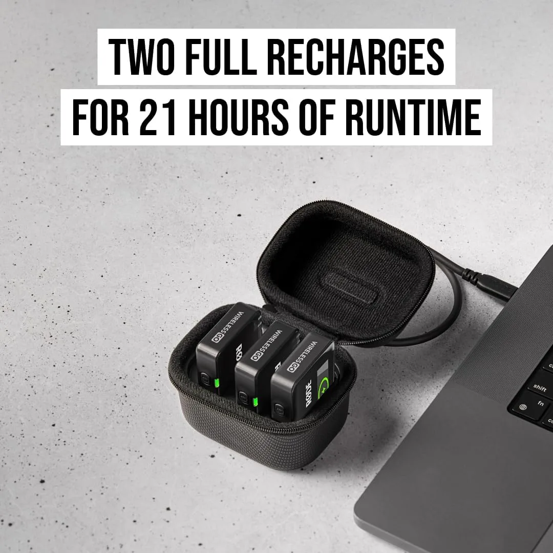 RØDE Charge Case+ | Charging Case for the Wireless GO (Gen 3) with Two
