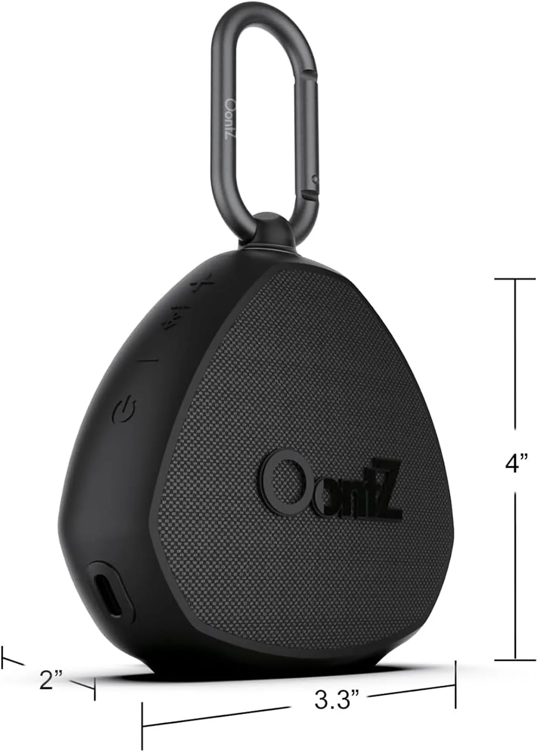 OontZ Angle Clip Portable Bluetooth Speaker, 5W, 12-Hour Playtime, IPX7