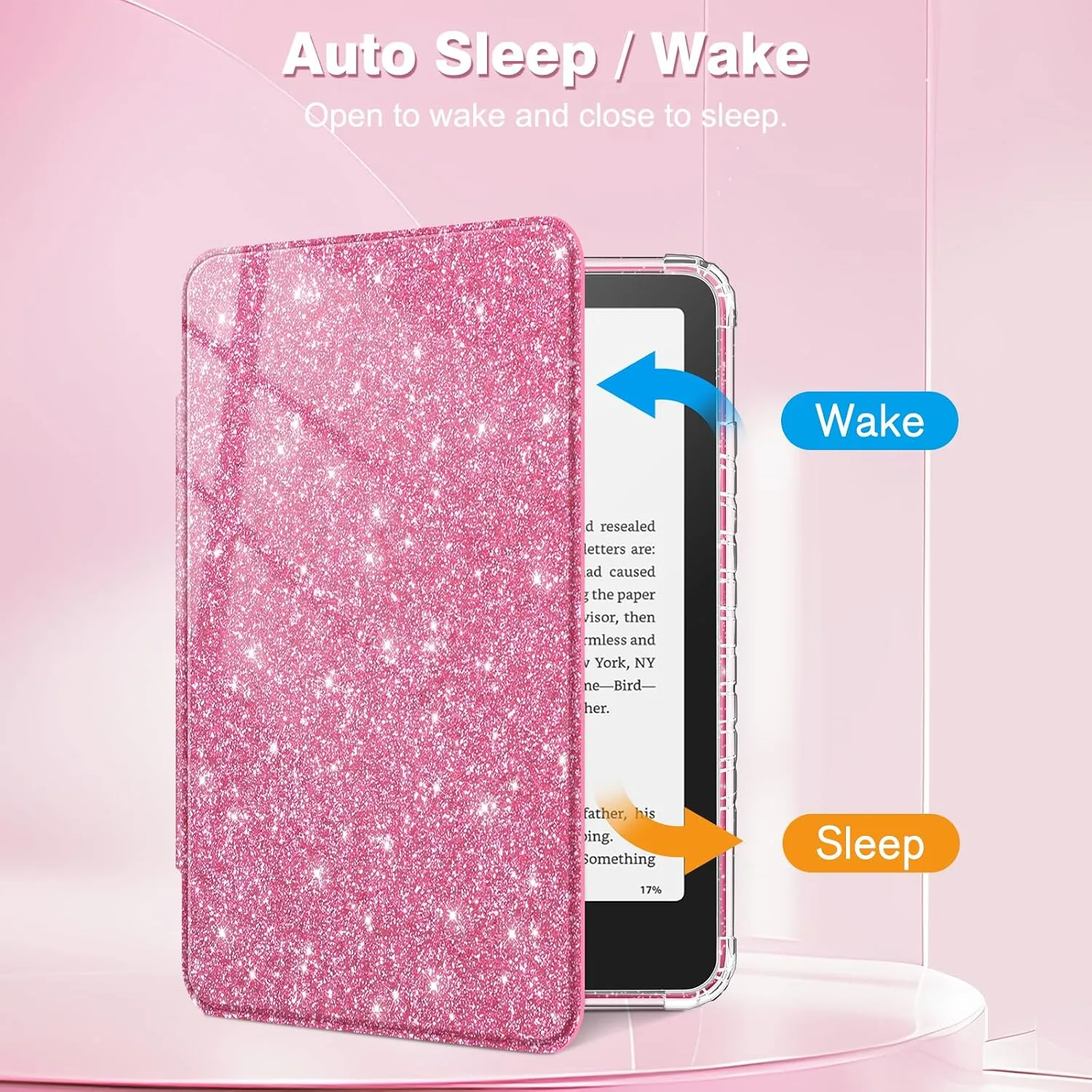Fintie Clear Case for 7" Kindle Paperwhite 12th Gen 2024 & Kindle Colorsoft