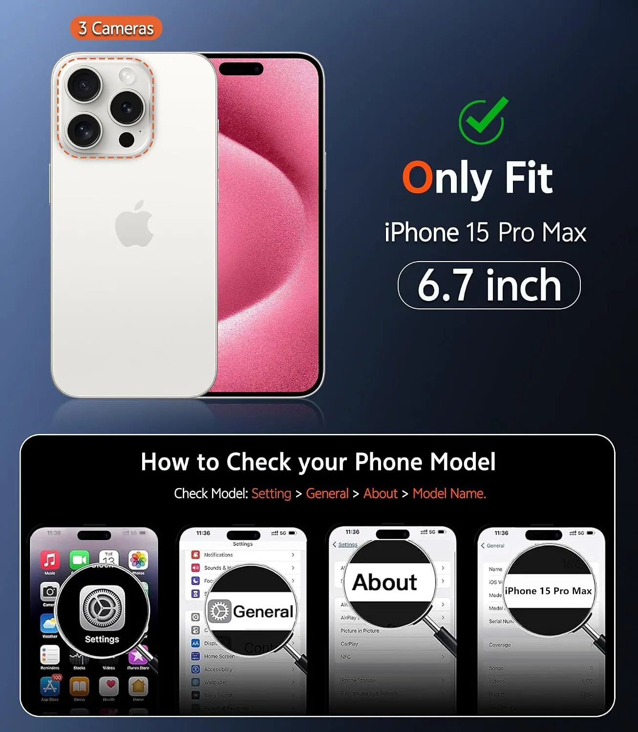 FNTCASE for iPhone 15 Pro-Max Case Compatible with Magsafe Matte Phonecase