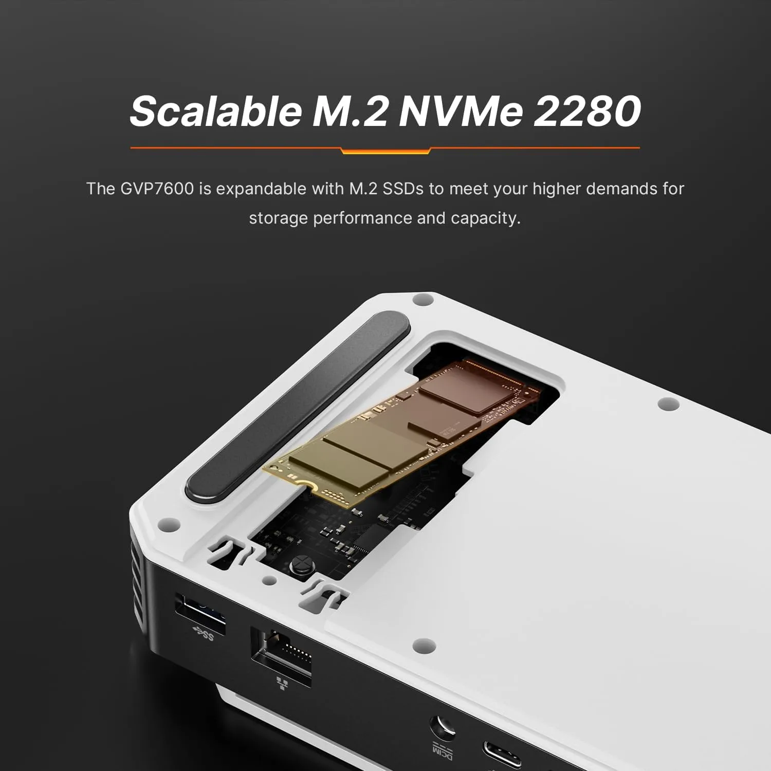 BOSGAME eGPU Graphic Card Dock Expansion Card, Radeon RX 7600M XT 8GB GDDR6 RDNA3 Architecture M.2 2280 Oculink, Support Thunderbolt 3 AndThunderbolt 4