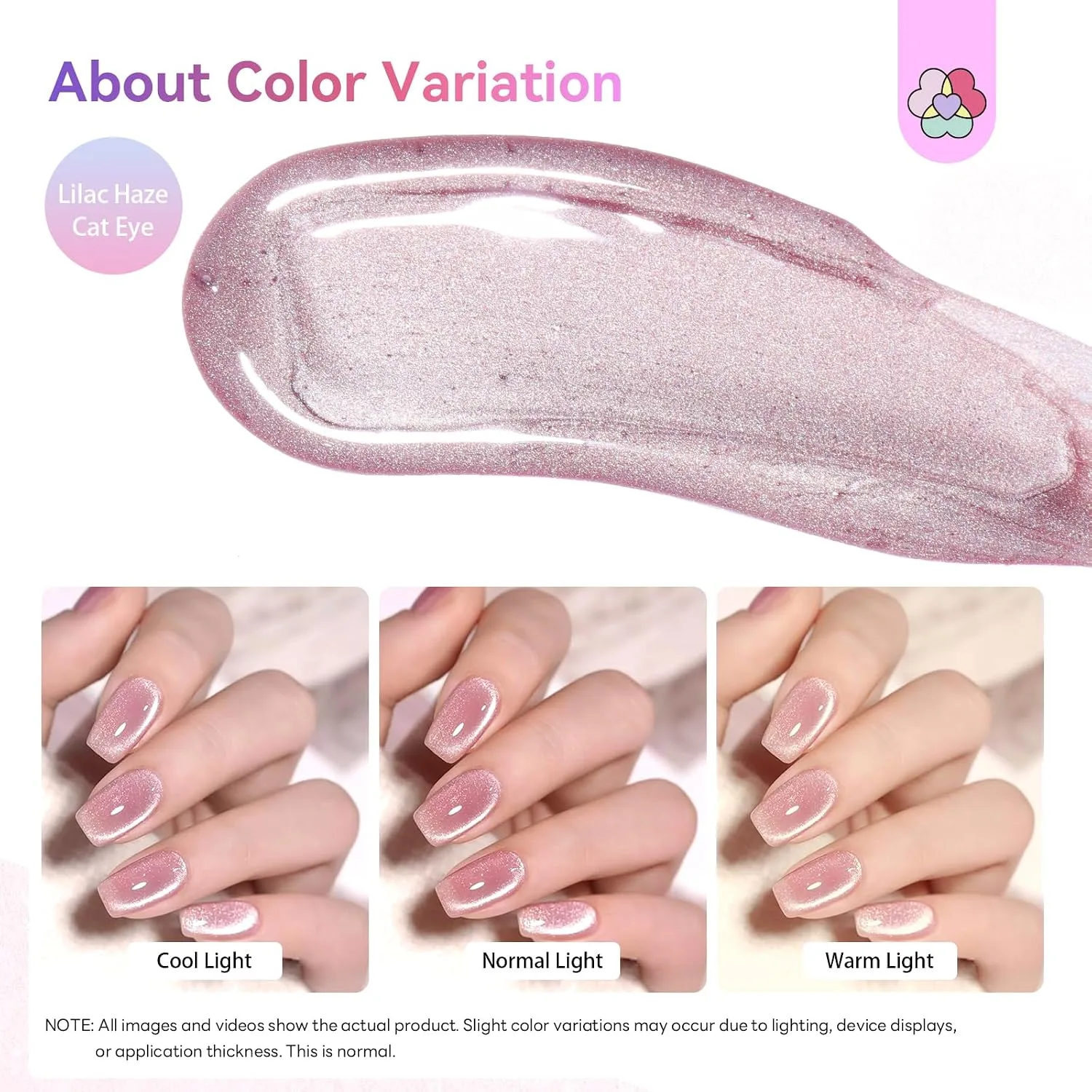 SAVILAND Glazed Nails One-Step Gel Nail Polish: Cat Eye Nail Polish 0.5oz 15ml Purple One-Min Foundation Color Gel Builder & Top Polish Natural Nail Art Pen Reinforcement Long-Lasting Home Manciure