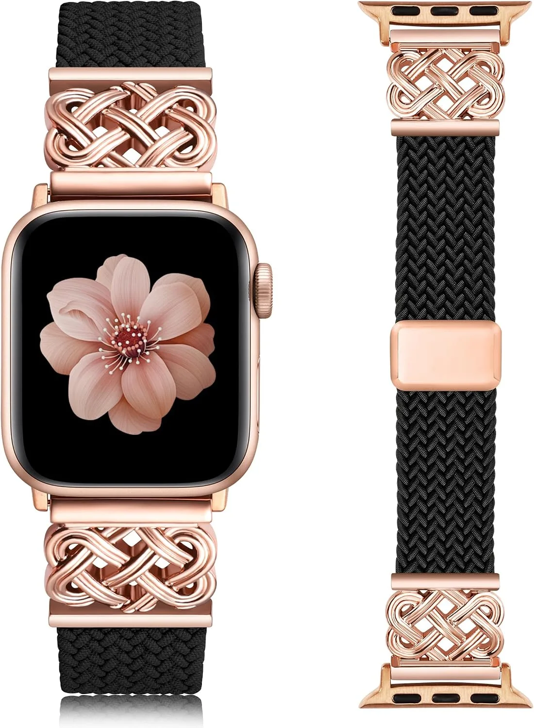 Correa trenzada elástica con cierre magnético para Apple Watch unisex