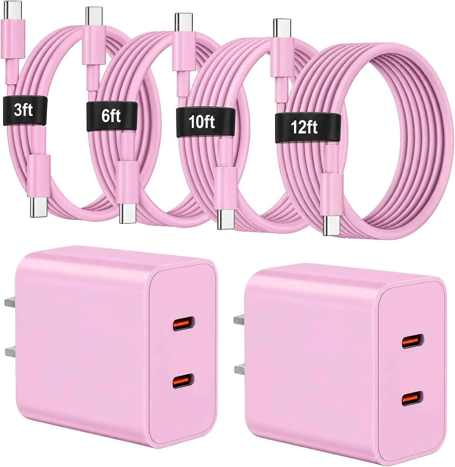 Super Fast Type C Charger for Samsung, 45W Dual Port USB C Charger